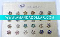 crystal knot earrings