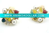 Wholesale costume jewelry stud pearl earrings