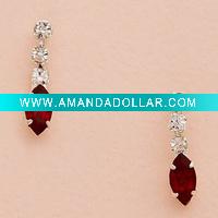 Wholesale CZ stone earring jewelry for wedding ,party, high quality, costume Jewel