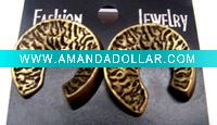 Wholesale crooked ancient coin shape earrings