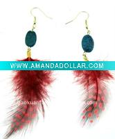 Wholesale costume jewelry semi precious earring