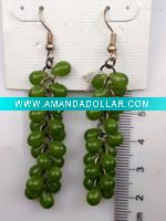 Wholesale fashion grape costume jewelry earring