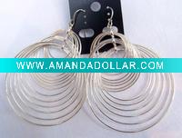 silver cirque earrings