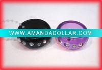 Wholesale Acrylic rhinestone ring/children jewelry/fashion jewelry/adjustable ring/alloy ring