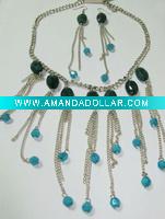 Wholesale N1171-9 fringe costume necklace, Jewelry set