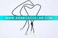 Wholesale costume jewelry plastic beads handmade fashion letter shape necklace