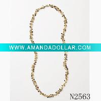 Wholesale beaded long necklace and costume jewelry