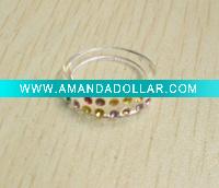 Wholesale fashion plastic acrylic costume finger ring