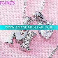 Wholesale charm necklace ,costume jewelry