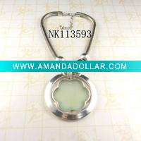 Wholesale Costume jewelry alloy necklace with resin stone
