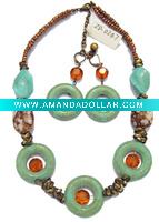 Wholesale 2011 Fashion Multiple Beads Costume Necklace Set