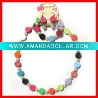 Wholesale easter kids acrylic jewelry set