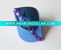 Wholesale fashion plastic acrylic costume finger ring