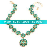 Wholesale Fashion handmake resin bead necklace jewelry