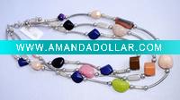 Wholesale (J.M.N-040) Newest Fashion Plastcic Beads Necklace Jewelry& Hand-made Newest Fashion design Necklace