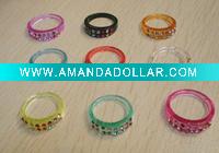 Wholesale fashion plastic acrylic costume finger ring
