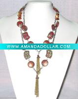 Wholesale Fashion necklace charming resin necklace NDK061112