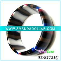 Wholesale Blue And White Colorful Handmade Resin Bangle