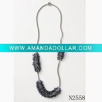 Wholesale beaded long necklace and costume jewelry