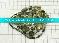 Wholesale fashion necklace/handmade necklace/plastic and acrylic beads necklace/costume necklace/costume necklace/the latest style of beads