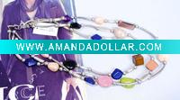 Wholesale (J.M.N-039) 2011 Newest Fashion Plastcic Beads Necklace Jewelry& Hand-made Newest Fashion design Necklace