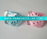 fahion plastic acrylic colour printing costume finger ring