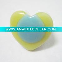 Wholesale fashion handmade acrylic ring ,costume jewelry