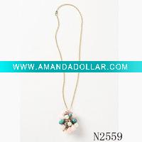 Wholesale beaded long necklace and costume jewelry