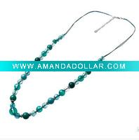 Wholesale fashion acrylic baead necklace, acrylic bead jewelry, inexpensilve jewlery
