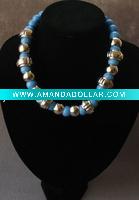 Wholesale Best selling bule acrylic necklace jewelry