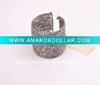 Wholesale Fashion costume jewelry vogue Bohemian bead bracelet (silver)