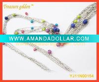 Wholesale Fashion jewelry beaded necklaces /sweater necklaces