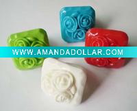 Wholesale fashion rose shape plastic acrylic costume finger ring