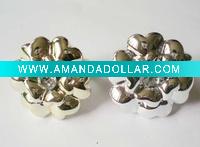 Wholesale fashion flower shape plastic acrylic costume finger ring
