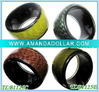 Wholesale Customized Wholesale Resin Bangles With Colorful Cotton Thread