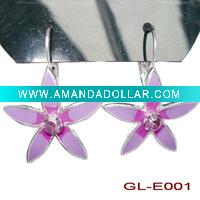 Wholesale Flower shaped pendant earring
