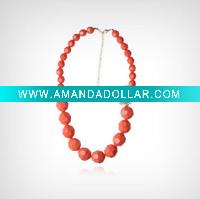 Wholesale fashion acrylic baead necklace, acrylic bead jewelry, elegant jewelry
