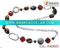 Acrylic beaded necklace