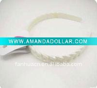 Wholesale Fashion costume jewelry sweet girl pure white braid headband