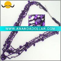 Wholesale Fashion Jewelry Fancy Necklace with Multi-Strand Beads