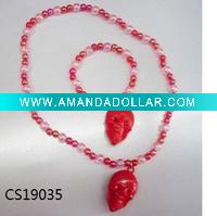 Wholesale 2011 fashion skull girl jewellery sets