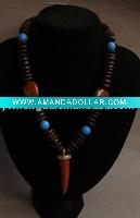 Wholesale Best selling colorful charm wood jewelry necklace