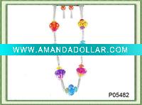 costume necklace and earring jewelry set