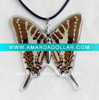 Wholesale Unique and beautiful REAL BUTTERFLY 2012 new trendy fashion jewelry