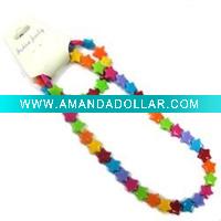 Wholesale Rainbow necklace,Kids acrylic necklace,Kids acrylic beaded necklace/jewelry