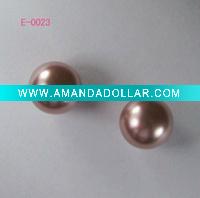 Wholesale 2011 hot selling fashion costume jewelry fancy light rose pearl stud earrings