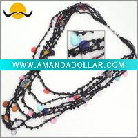 Wholesale Fashion Jewelry Fancy Necklace with Multi-Strand Beads