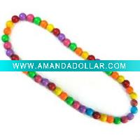 Wholesale Rainbow necklace,Kids acrylic necklace,Kids acrylic beaded necklace/jewelry