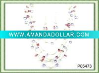 Wholesale costume necklace and earring jewelry set