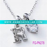 Wholesale charm necklace ,costume jewelry